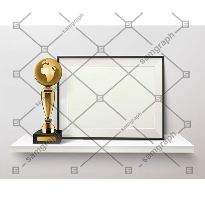 trophy photo frame shelf 1
