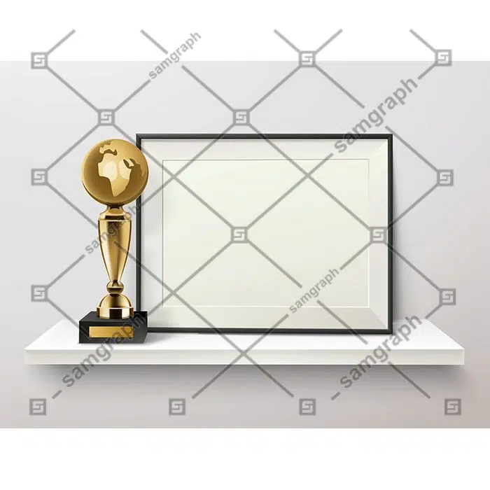trophy photo frame shelf 1 انواع پیکان-برچسب-طرح مسطح