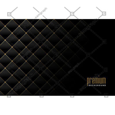 پس زمینه مشکی مربعی با خطوط طلایی بافت مبل