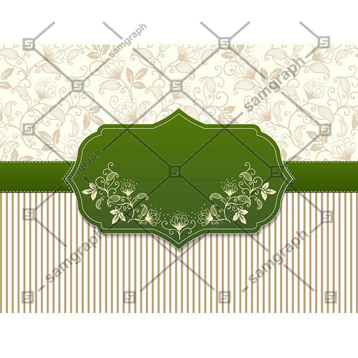 wedding invitation announcement card with floral background artwork 1 طرح نقوش فرش ساده - طرح صلیب اسلیمی
