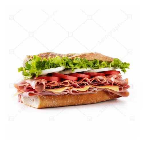 submarine sandwich with ham cheese lettuce tomatoesonion mortadella sausage 1 عکس با کیفیت اسکناس 100 دلاری خط آبی