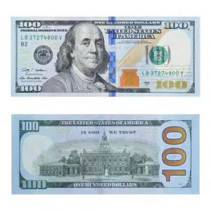 high resolution 100 dollar bill image back front عکس با کیفیت اسکناس 100 دلاری خط آبی