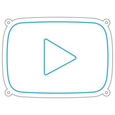 دانلود طرح آماده دکمه پخش (Play) مناسب تابلو نئون فلکس و لیزر