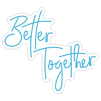 طرح نئون نوشته Better Together برای دکور عاشقانه