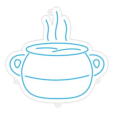 طرح نئون آماده خطی حلیم یا آش یا  غذا