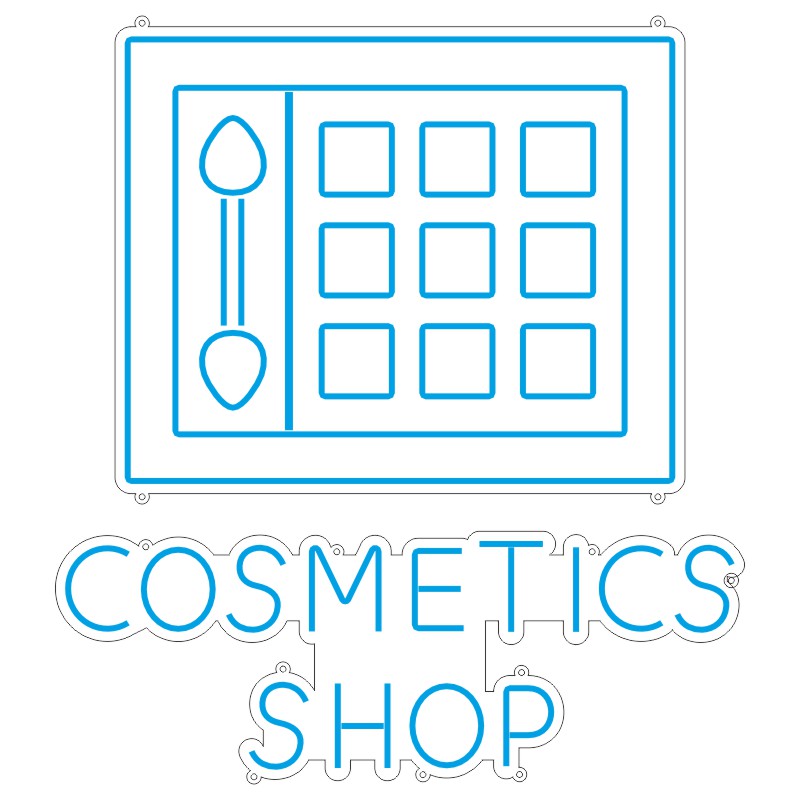طرح نئون فروشگاه لوازم آرایش (Cosmetics Shop) 1 design 168 1 طرح نئون فروشگاه آرایشی