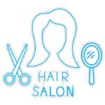 طرح نئون آرایشگاه زنانه (Hair Salon)