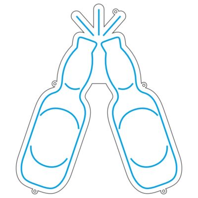 طرح وکتور بطری نوشیدنی برای طراحی منو و چاپ