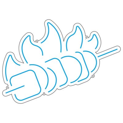 طرح وکتور سیخ کباب برای رستوران و فستفود