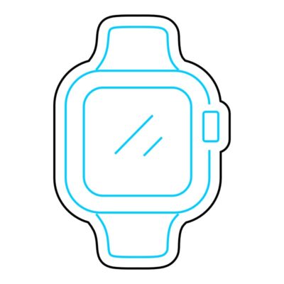 طرح وکتور ساعت دیجیتال برای طراحی فروشگاه موبایل