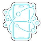 طرح وکتور موبایل برای تابلو فروشگاه موبایل