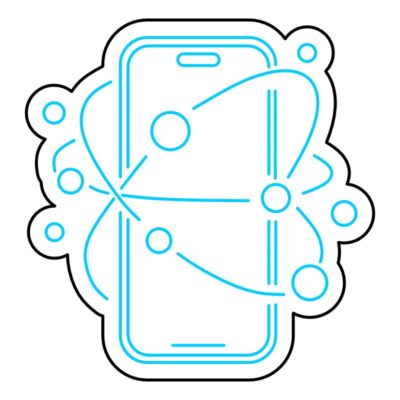 طرح وکتور موبایل برای تابلو فروشگاه موبایل