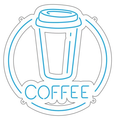 طرح وکتور لیوان قهوه برای تابلو کافی‌شاپ