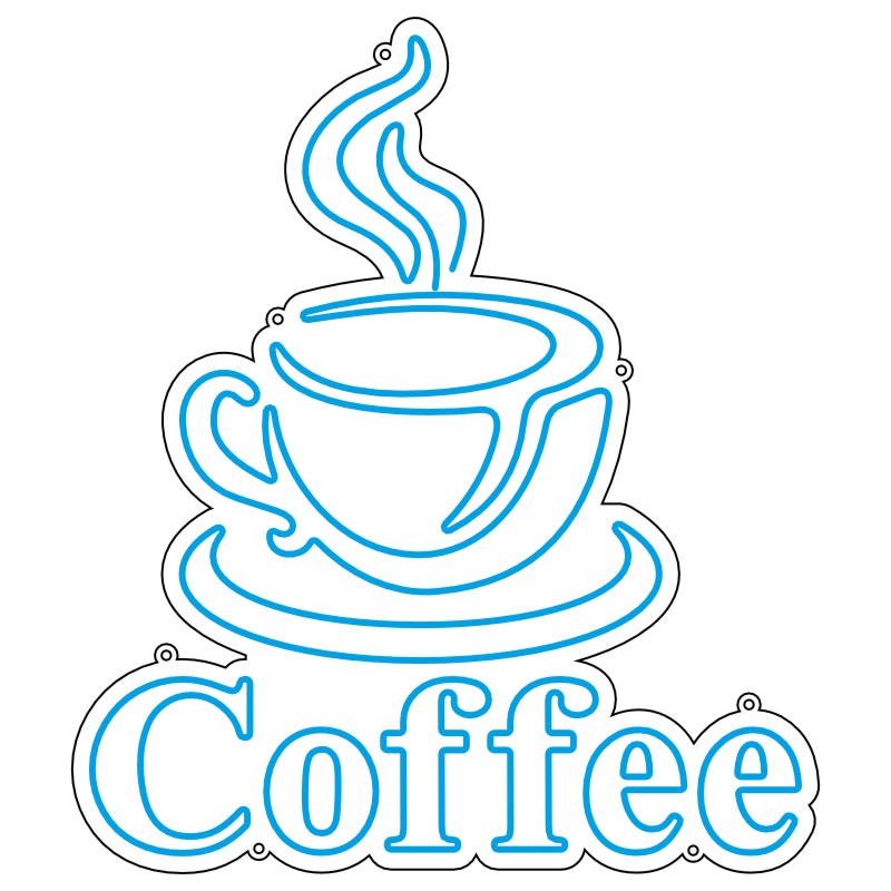 دانلود طرح آماده Coffee مناسب نئون فلکس و کافیشاپ 1 design 20 1 طرح نئون Coffee