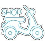 طرح نئون اسکوتر فروشگاه (Shop Scooter) – دلیوری فروشگاه سوپری