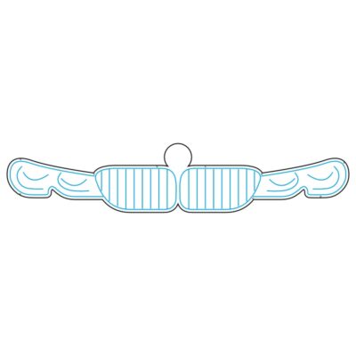 طرح وکتور خطی آماده نئون جلوی پنجره ماشین بی ام دبلیو BMW