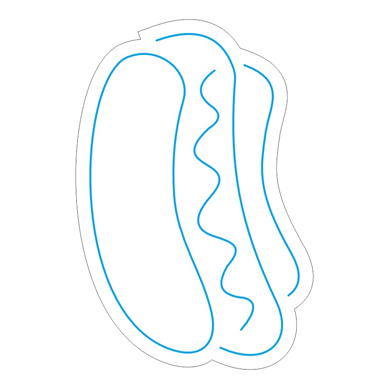 طرح نئون هاتداگ (Hotdog) – فایل وکتور خوراکی 13 design 230 1 pizza neon