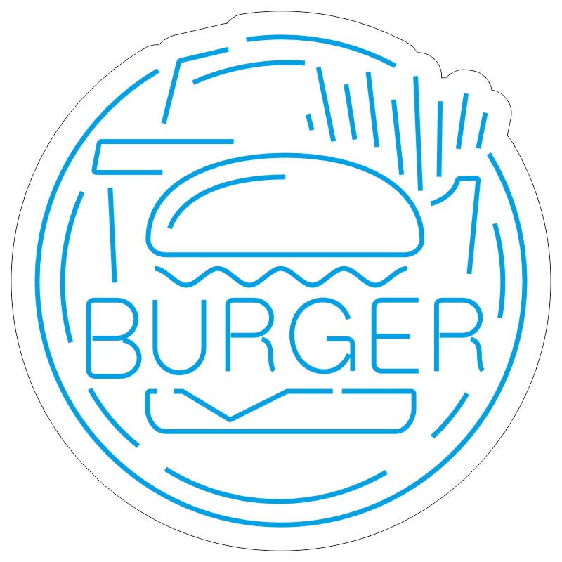 طرح نئون همبرگر BURGER – وکتور تابلو فستفود 7 design 233 1 پاستا