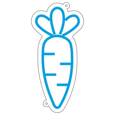 طرح نئون هویج – فایل وکتور میوه و سبزیجات