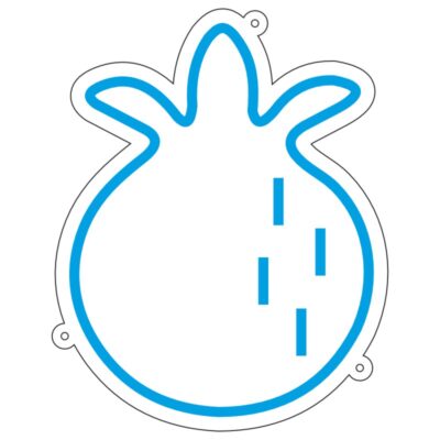 طرح نئون انار – وکتور میوه سنتی ایرانی