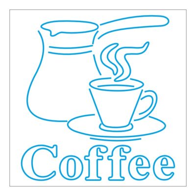 طرح نئون قهوهجوش و فنجان – وکتور کافیشاپ