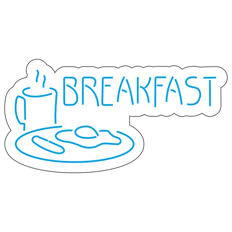 طرح نئون صبحانه و فنجان – فایل وکتور BREAKFAST 4 design 250 1 welcome