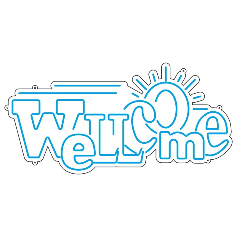 طرح نئون نوشته Welcome – فایل وکتور خوشآمدگویی 4 design 253 1 براش نئون