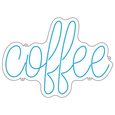 طرح نئون نوشته Coffee – فایل وکتور کافی‌شاپ