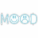 طرح نئون نوشته MOOD – فایل وکتور فانتزی