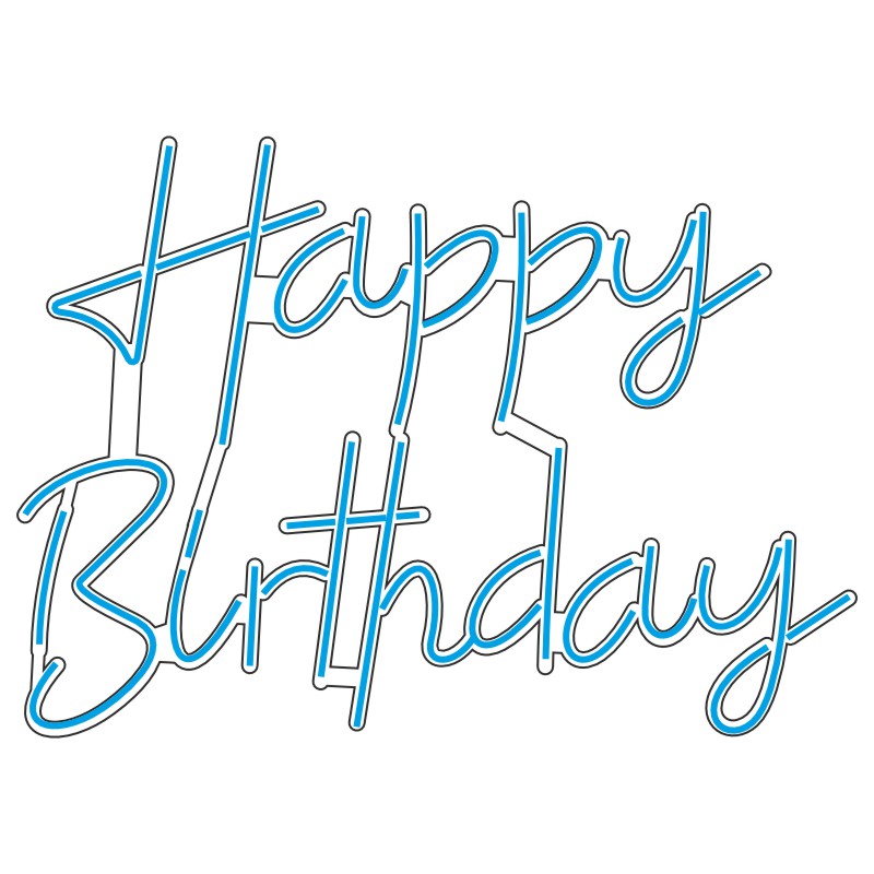 طرح نئون نوشته Happy Birthday – فایل تبریک تولد 3 design 265 1 ایکسباکس نئون