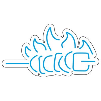 طرح نئون سیخ جوجه کباب – فایل تابلو غذای ایرانی