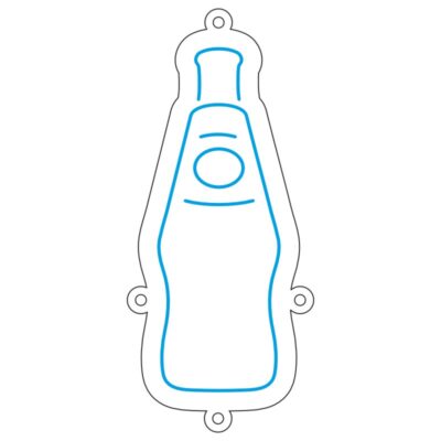 دانلود طرح نئونفلکسی بطری نوشابه مناسب تابلو کافیشاپ و بار