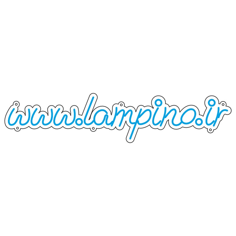 طرح نئون نوشته lampino.ir – فایل تابلو ورودی 3 design 294 1 قهوه نئون