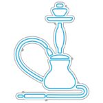 طرح نئون قلیان – وکتور کافه سنتی و سفره‌خانه