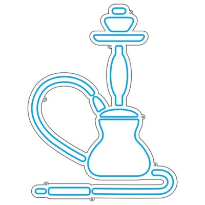 طرح نئون قلیان – وکتور کافه سنتی و سفرهخانه