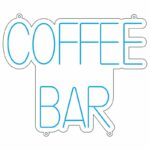 طرح نئون نوشته COFFEE BAR – فایل تابلو کافی‌شاپ