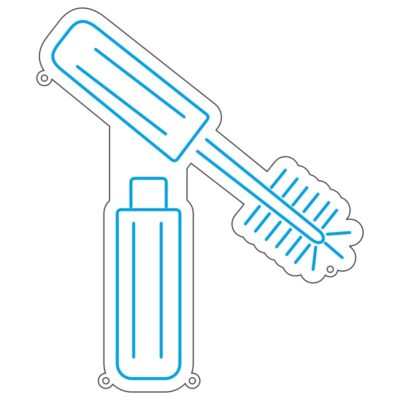 طرح نئون برس ریمل – وکتور لوازم آرایشی چشم