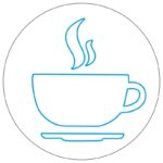طرح نئون فنجان قهوه مینیمال – وکتور کافه