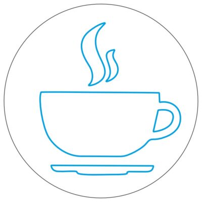 طرح نئون فنجان قهوه مینیمال – وکتور کافه