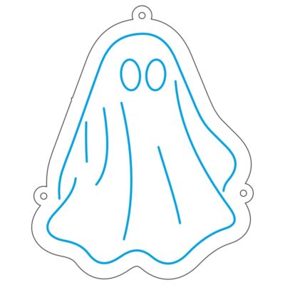 طرح نئون روح فانتزی – وکتور مناسب هالووین و طراحی کارتونی