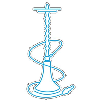 طرح نئون قلیان سنتی – وکتور کافیشاپ و سفرهخانه