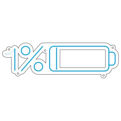 طرح نئون باطری قلمی   1 درصد  – وکتور تابلو فروشگاه