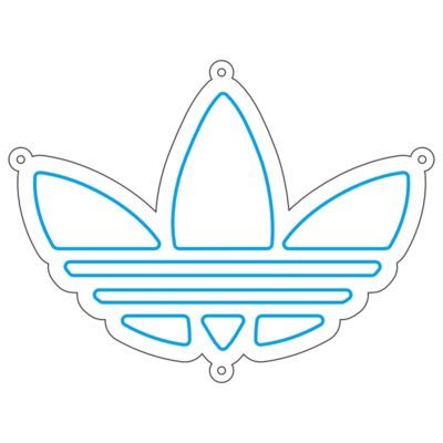 طرح نئون برگ سهپر آدیداس – وکتور برند اسپرت