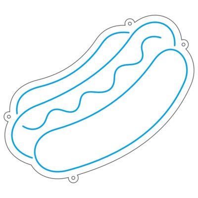طرح نئون هاتداگ – وکتور فستفود و تابلو مغازه