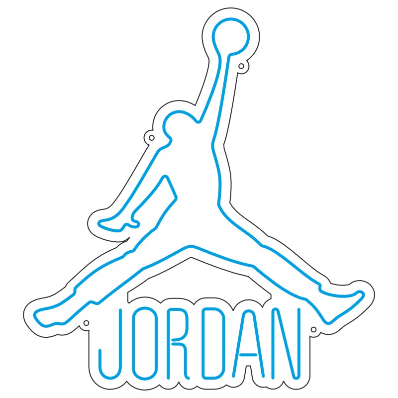 طرح نئون لوگو جوردن - فایل ورزشی JORDAN 2 design 351 1 هندوانه نئون