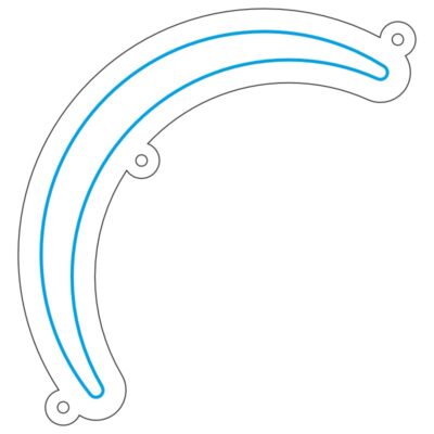طرح نئون هلال ماه – وکتور دکوری و مینیمال