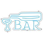 دانلود طرح نئون‌فلکسی BAR مخصوص تابلو کافی‌شاپ و بار