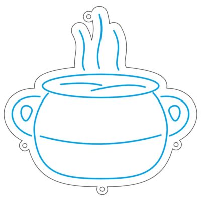 طرح نئون قابلمه غذا - وکتور دیگ با بخار