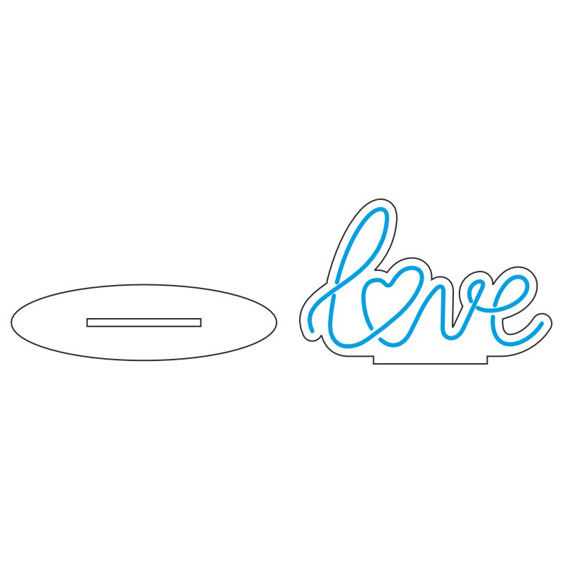 طرح نئون نوشته love – وکتور عاشقانه و دکوری 15 design 365 1 برگر نئون