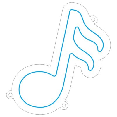 دانلود طرح نئونفلکسی نت دوتایی مخصوص تابلو استودیو و دکور موزیک